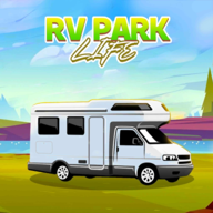 房车公园露营（RV park life）图标