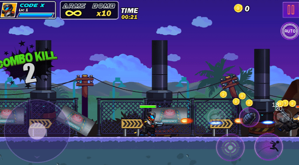 Cyber Heroes - Run and Gun游戏图1