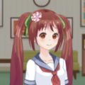 动漫女孩爱打扮图标