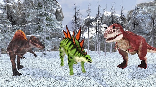 野生恐龙冬季丛林3D(Wild Dinosaur Winter Jungle 3D)图2