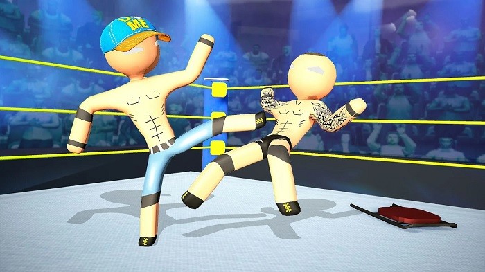 Stickmen Wrestling游戏图2