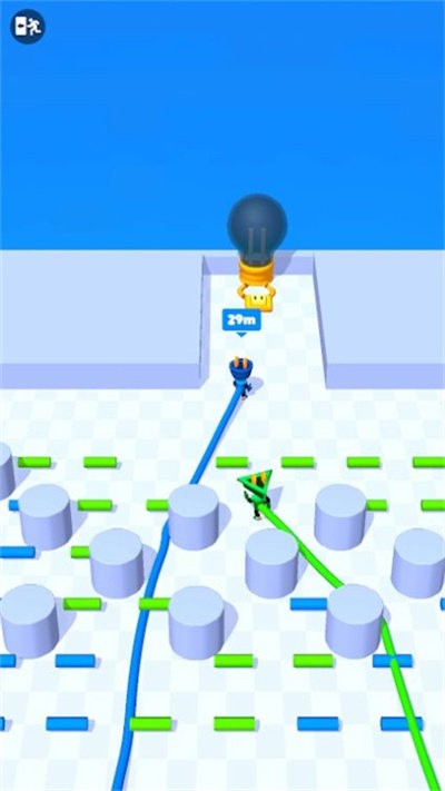 电视头跑酷(Cable Race)游戏图2