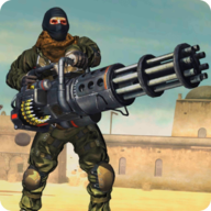 Desert Gunner Battlefield Machine Gun Game游戏图标