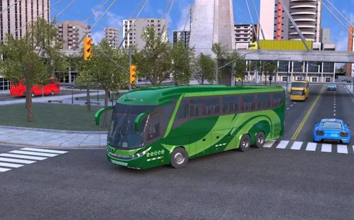 欧洲城市巴士驾驶游戏3D（Euro City Bus Driving Game 3D）图1