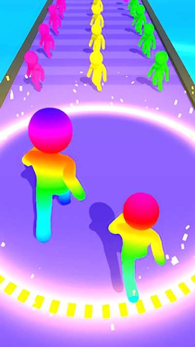 彩色跑步人群（Color Run Crowd Switch）游戏图2