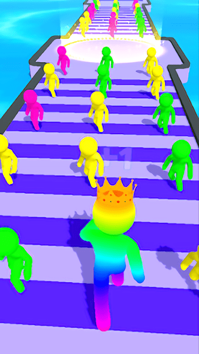 彩色跑步人群（Color Run Crowd Switch）游戏图1