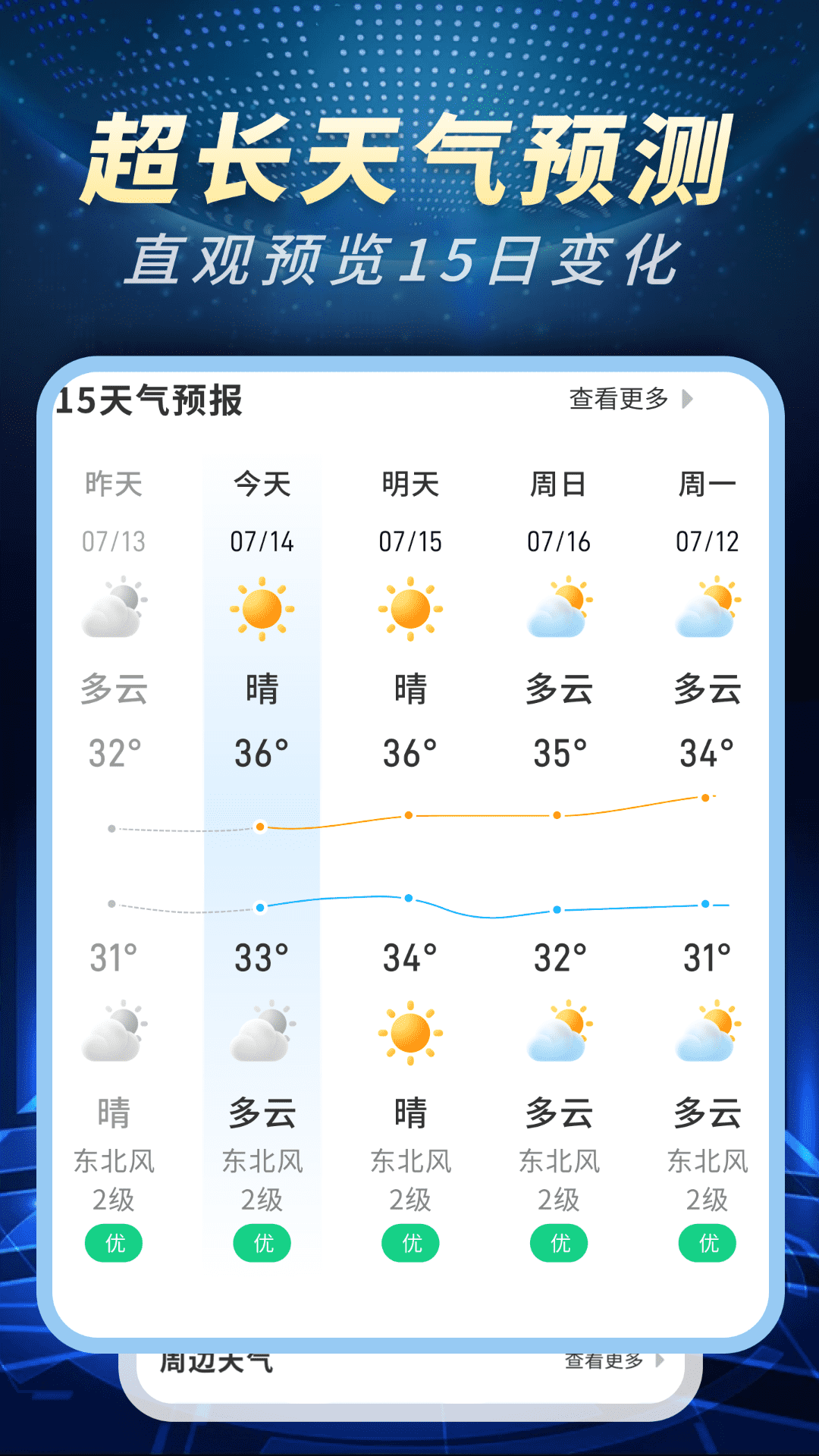 精准卫星天气通软件图2