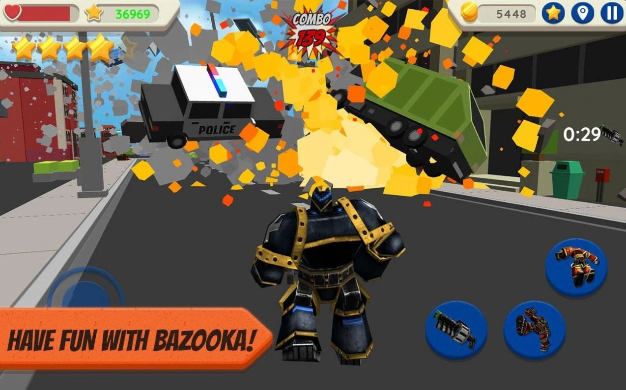 机器人城市生存（Robot Hero: City Simulator 3D）游戏图3