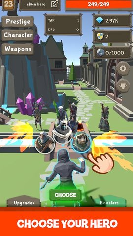 巫师之火点击RPG游戏(Wizard's Fire: Tap RPG Quest)图2