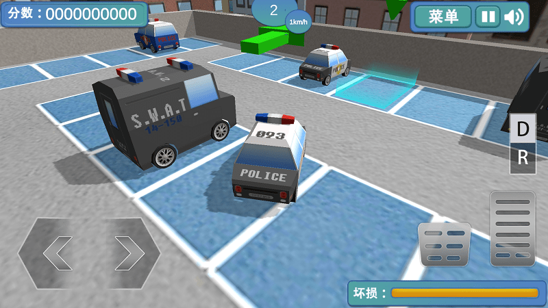 3D警车停车场图1