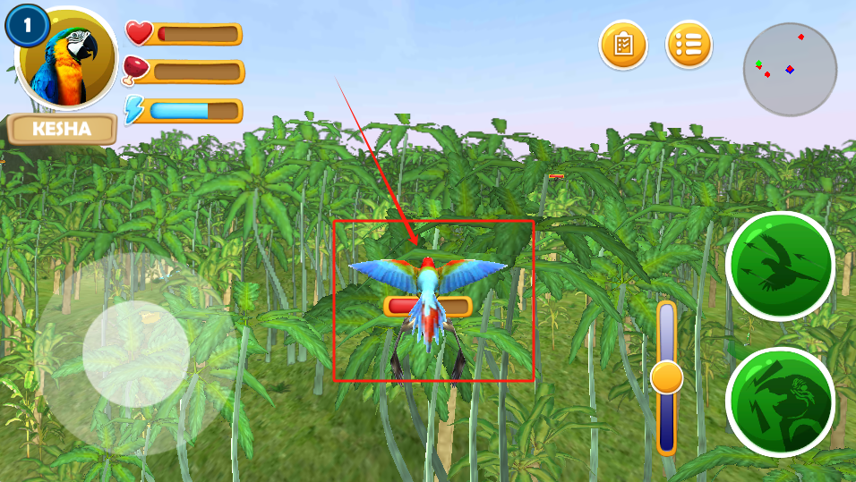 Jungle Parrot Simulator - try wild bird survival!安卓版图1