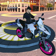 棘手的摩托车（Motorcycle Stunt Ramps: Futuristic Teleport）游戏图标