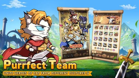 猫咪英雄的史诗征程游戏(Rise of Kittens: Idle RPG)图2