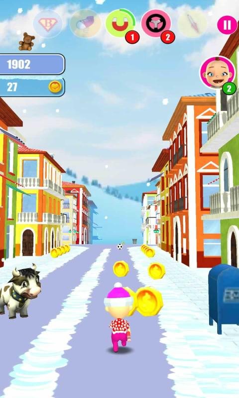 婴儿雪地酷跑（Baby Snow Run Running Game）图3
