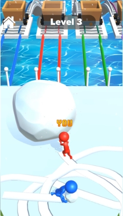 3D雪地竞赛游戏图1
