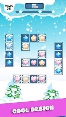 Frozen Match 3 Puzzle Game游戏图1