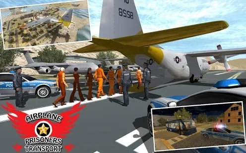 Police Airplane Prisoner Transport游戏图1