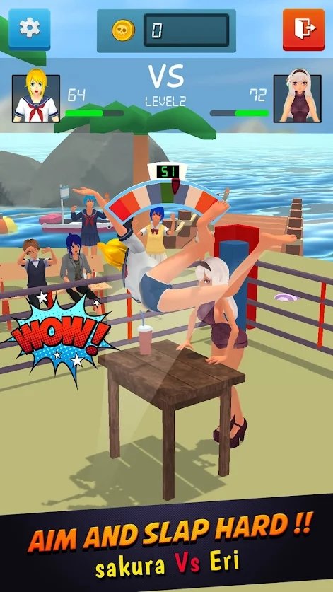 巴掌冠军（Sakura SlapChamp 3D）游戏图3
