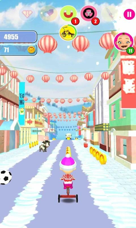 婴儿雪地酷跑（Baby Snow Run Running Game）图2