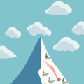 雪山滚球图标