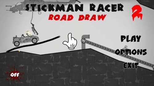 火柴人死亡赛道涂鸦2(Stickman Racer Road Draw 2 Heroes)图1