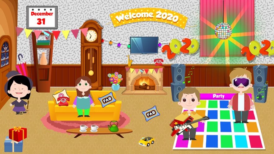 Pretend Play My Home New Year Party 2020 Kids Game