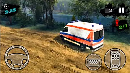 越野紧急救护车（Offroad Emergency Ambulance）游戏图2