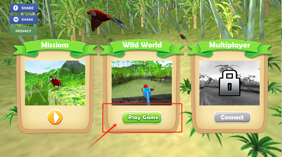 Jungle Parrot Simulator - try wild bird survival!安卓版图3