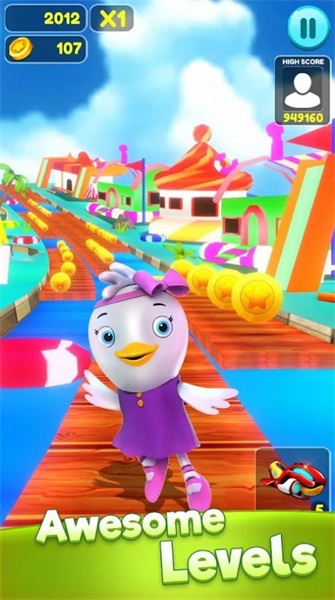 小鸡快点跑（Lily Run 3D - Endless Runner）图1