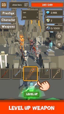 巫师之火点击RPG游戏(Wizard's Fire: Tap RPG Quest)图3