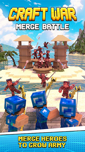 Craft War Merge Battle游戏图2