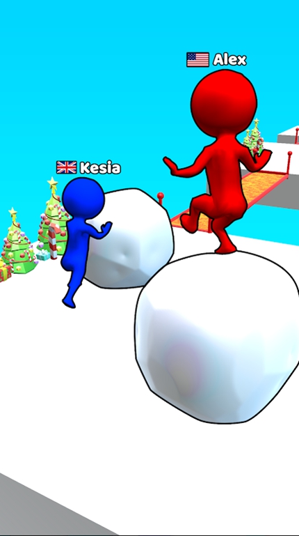 3D雪地竞速（Snow Race）游戏图1