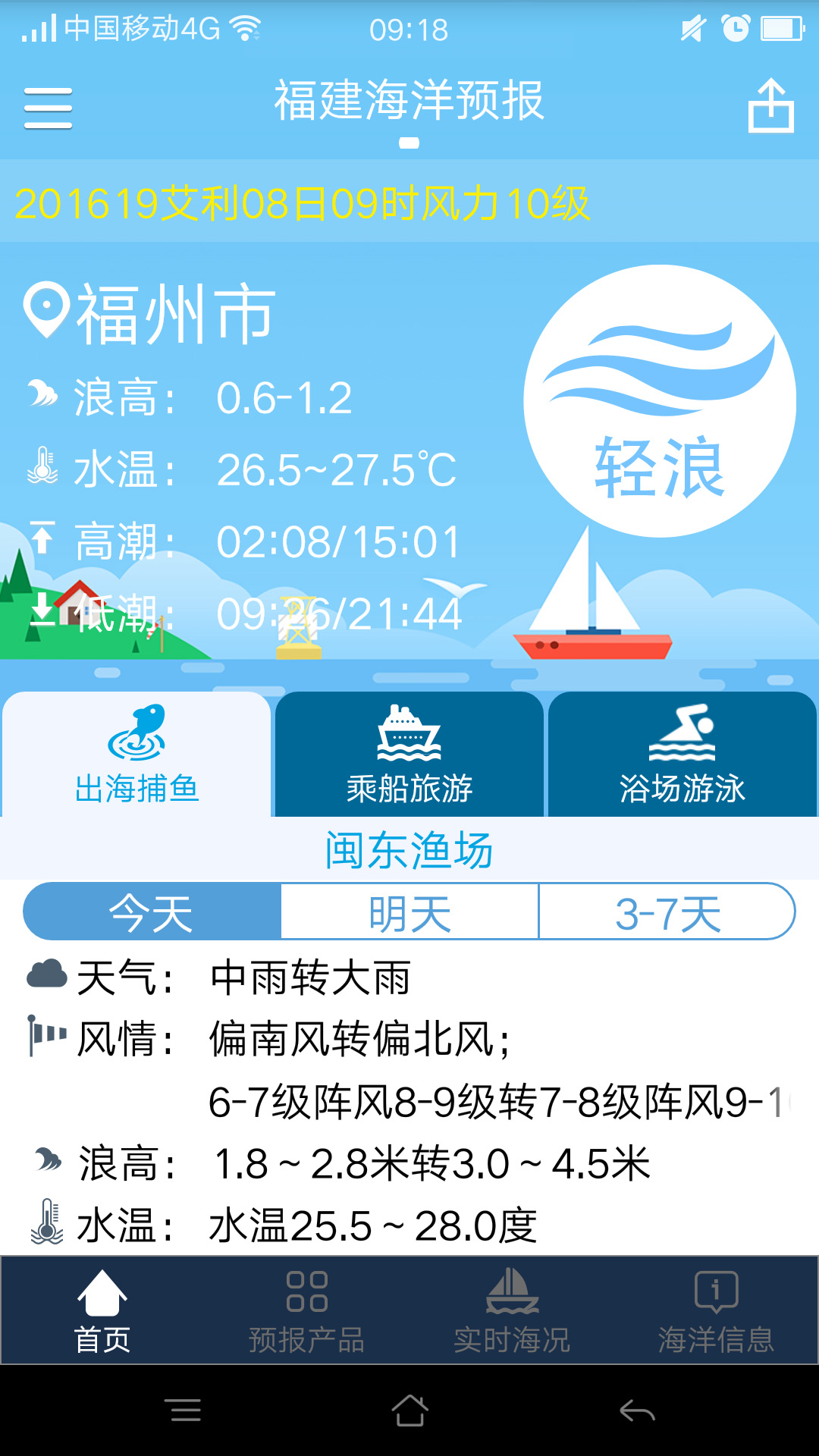 福建海洋预报官网版图2