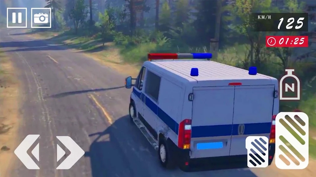 厢式警车模拟器（Van Driving Police Van）游戏图1