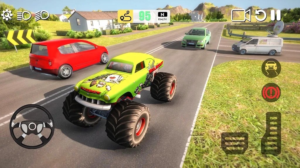 怪物卡车特技驾驶模拟器（Monster Truck Stunts Driving Simulator）图1