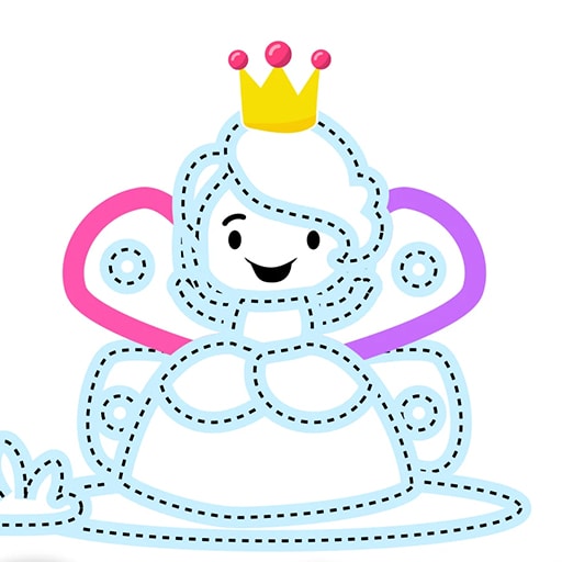 绘画小女孩游戏图标