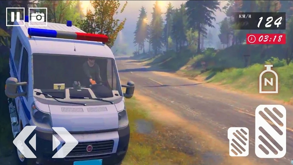 厢式警车模拟器（Van Driving Police Van）游戏图3