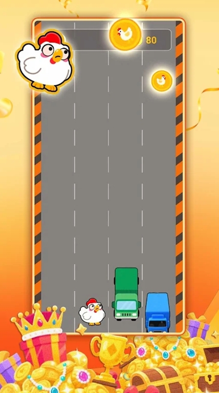 勇敢冲刺小鸡（Chicken Crossing）游戏图2