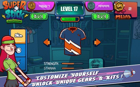 SuperStickBadminton游戏图2