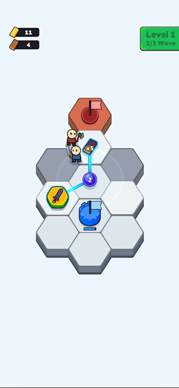 六边形冲锋：能量战棋（Hex Charge）游戏图3