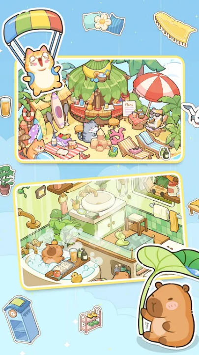DIY贴纸：温馨小屋游戏