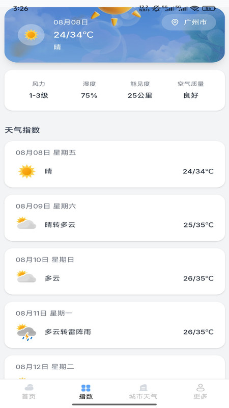 城市天气预报app图4