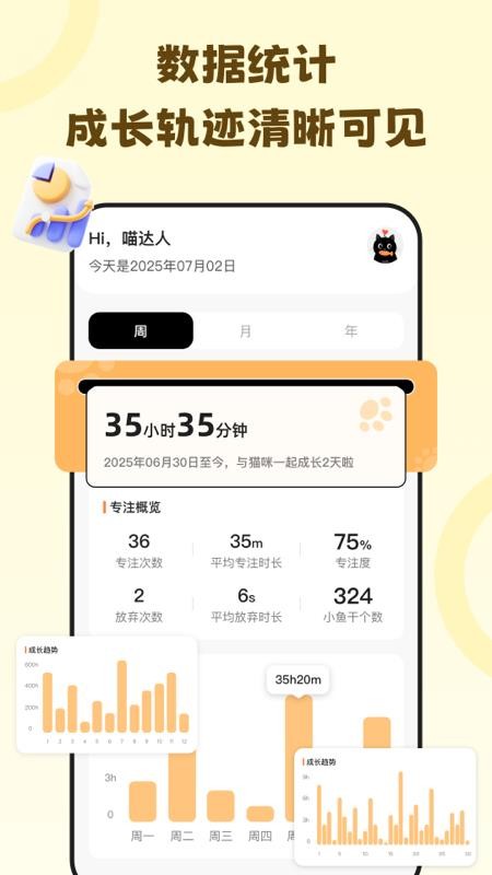 喵喵自律器app图1