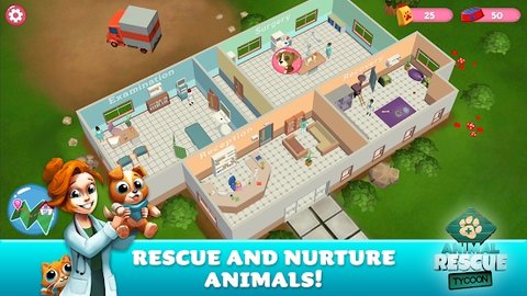 Animal Rescue Tycoon游戏图1