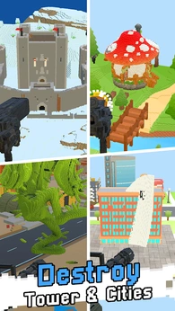 像素建筑破坏模拟器3D(Pixel Tower Destruction 3D)图1