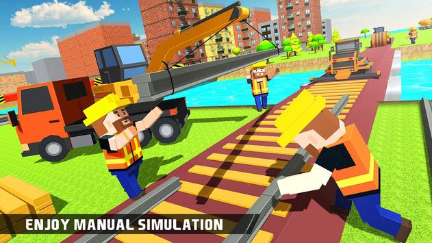 水路火车轨道建造者（River Road Train Track Builder）图1