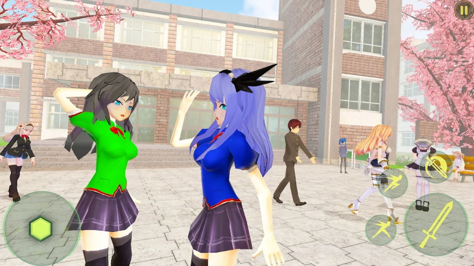 动漫高中女生斗士游戏(Anime High School Girl)图2