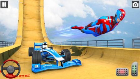 超级英雄方程式赛车特技（Superhero Formula Car Stunt）图2
