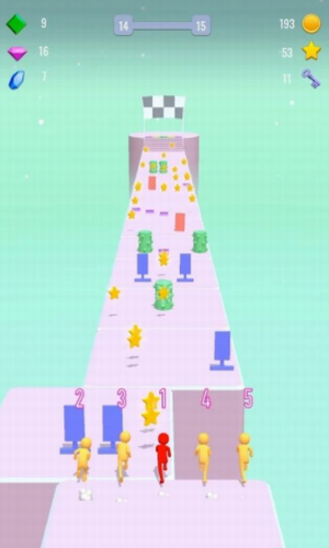 移动之路3D趣味竞赛（Moving Road 3D: Fun Race）图1