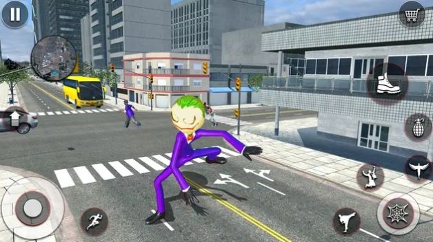 蜘蛛火柴人城市英雄（spider stickman Rope hero game）图2